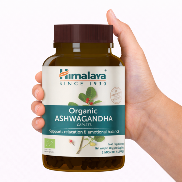 Himalaya Organic Ashwagandha suplemento ayurvédico estrés y relajación
