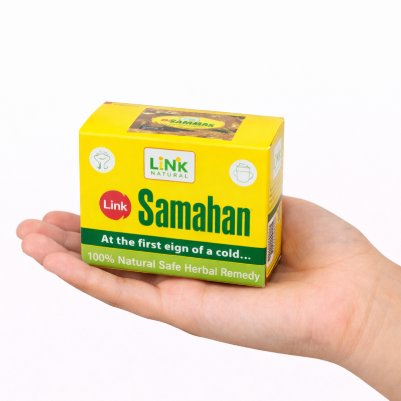 Samahan suplemento herbal ayurvédico Link Natural caja bebida herbal natural sistema inmunológico