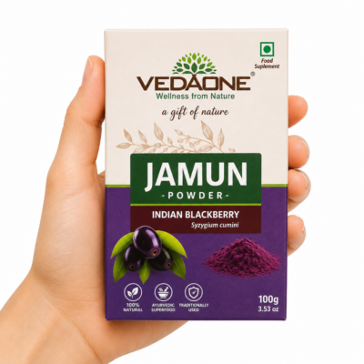 Jamun en Polvo VedaOne 100 g - Superalimento ayurvédico natural de Syzygium cumini en formato polvo