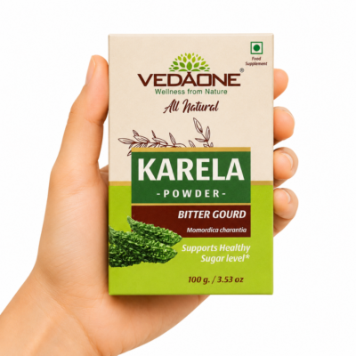 Karela en Polvo VedaOne 100 g - Melón amargo ayurvédico natural Momordica charantia