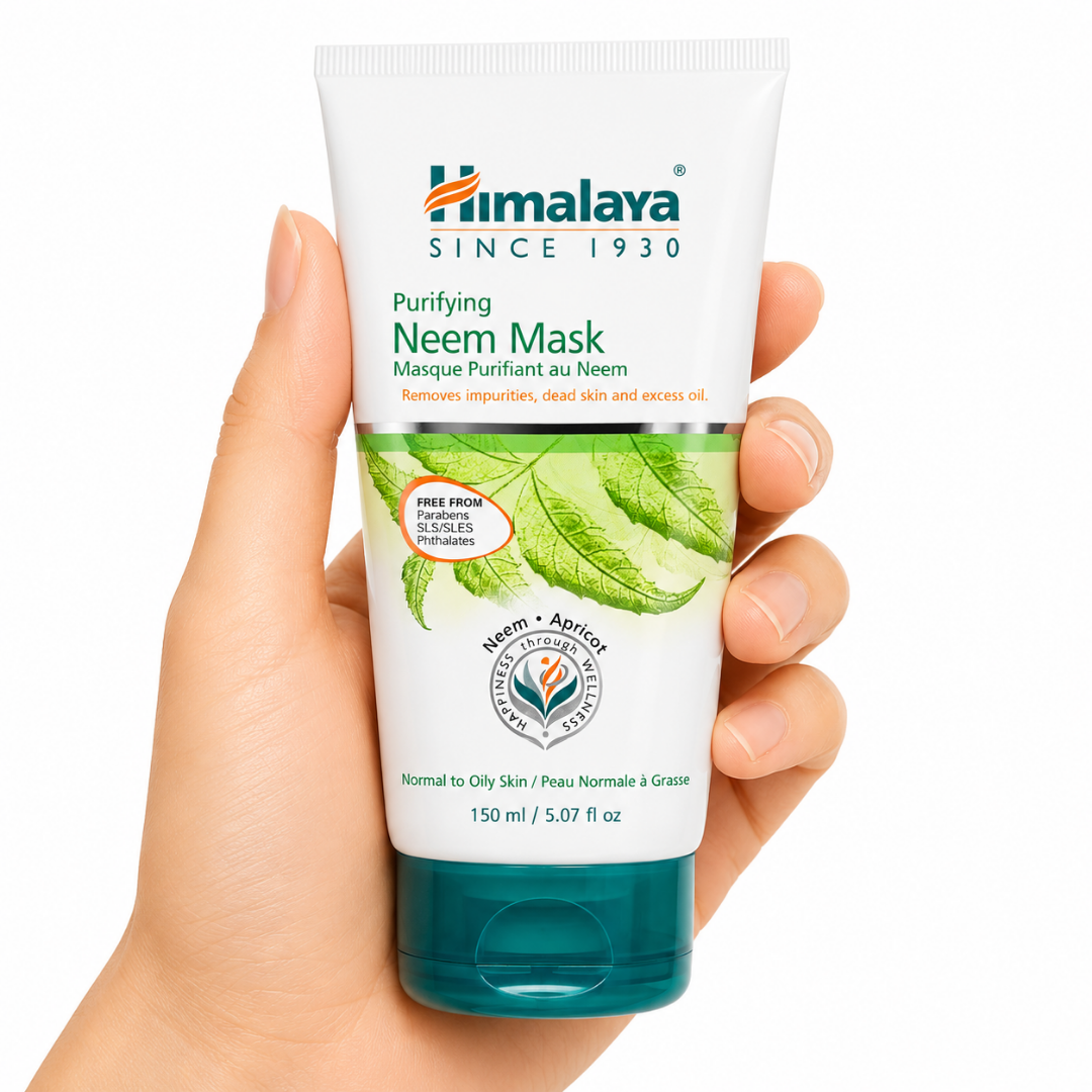 TGL'26 01 - Web - PWP-HM-0215 - Mascarilla Mask Purificante Neem Mascarilla Purificante Himalaya Neem con Neem y Albaricoque para limpiar profundamente la piel, eliminar impurezas y controlar el exceso de grasa.
