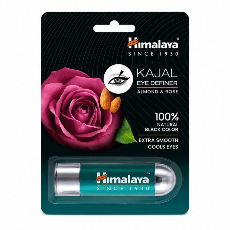Kajal Eye Definer Almond & Rose de Himalaya sobre fondo blanco