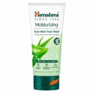 Limpiador Facial Hidratante Aloe Vera de Himalaya con Aloe Vera y Pepino sobre fondo blanco.