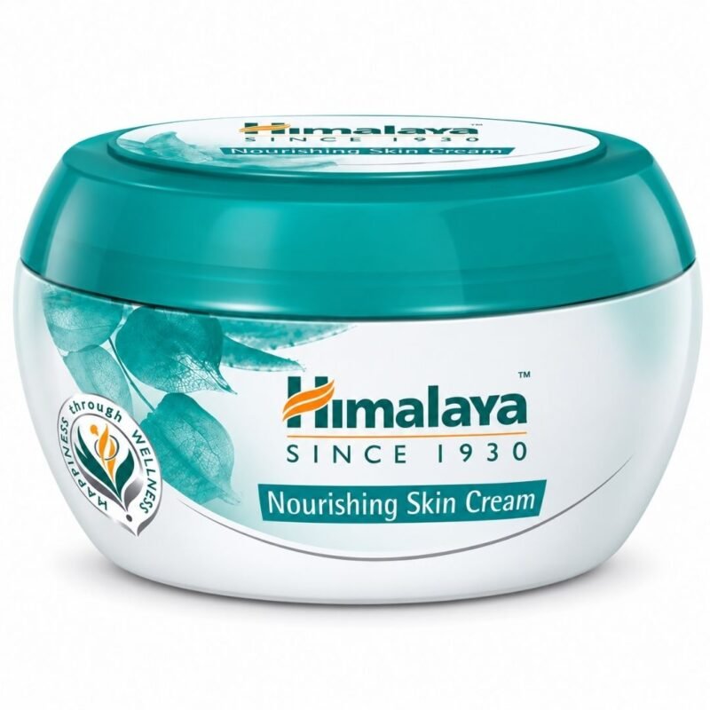 Crema Nutritiva Hidratante Nourishing Skin Cream de Himalaya sobre fondo blanco