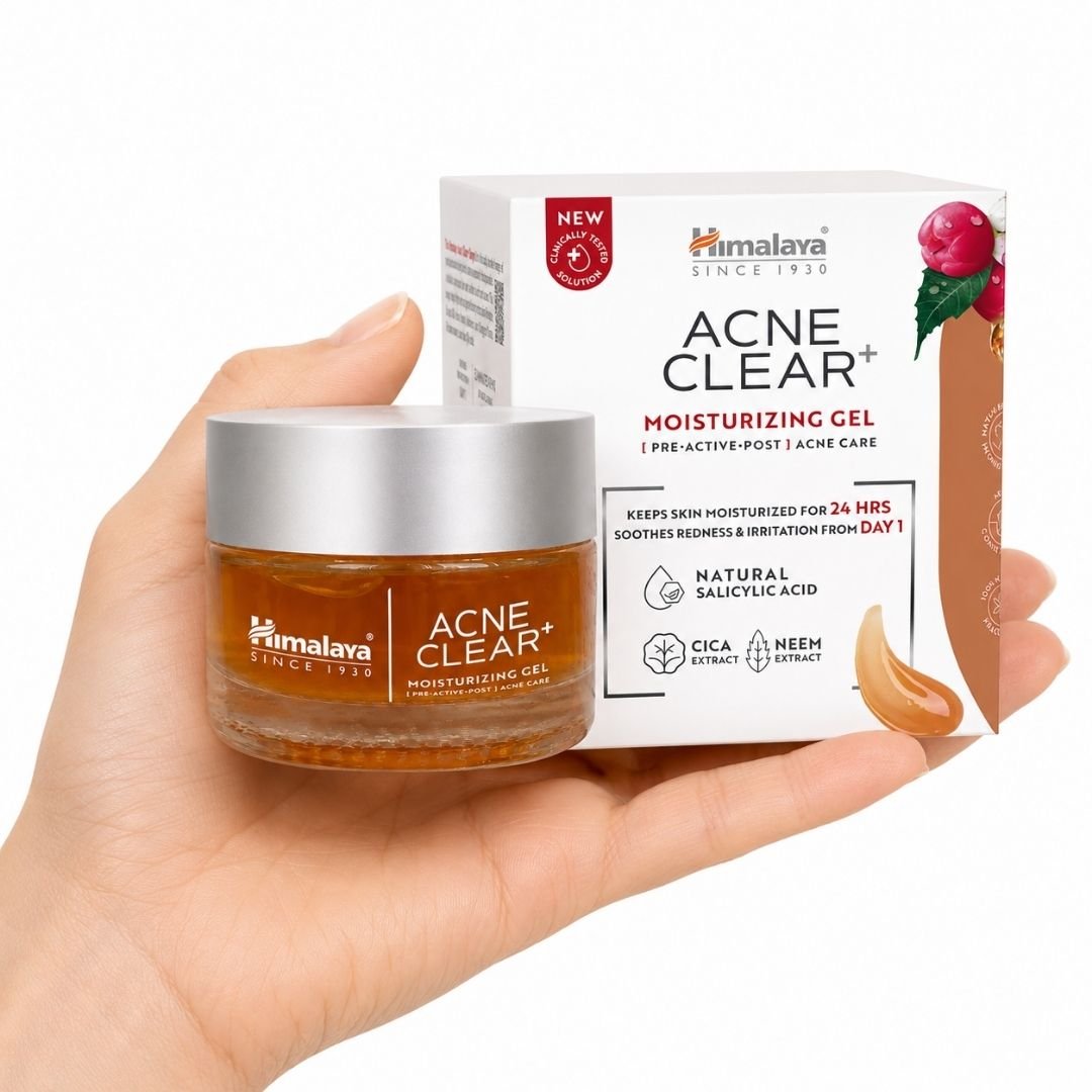 TGL 26 01 – Web – PWP-HM-0294 – Acne Clear+ gel hidrante Acne Clear+ Gel Hidratante de Himalaya con ácido salicílico, Neem y Cica