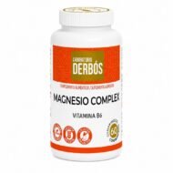 Magnesio Complex con Vitamina B6 de Laboratorio Derbós 60 comprimidos sobre fondo blanco