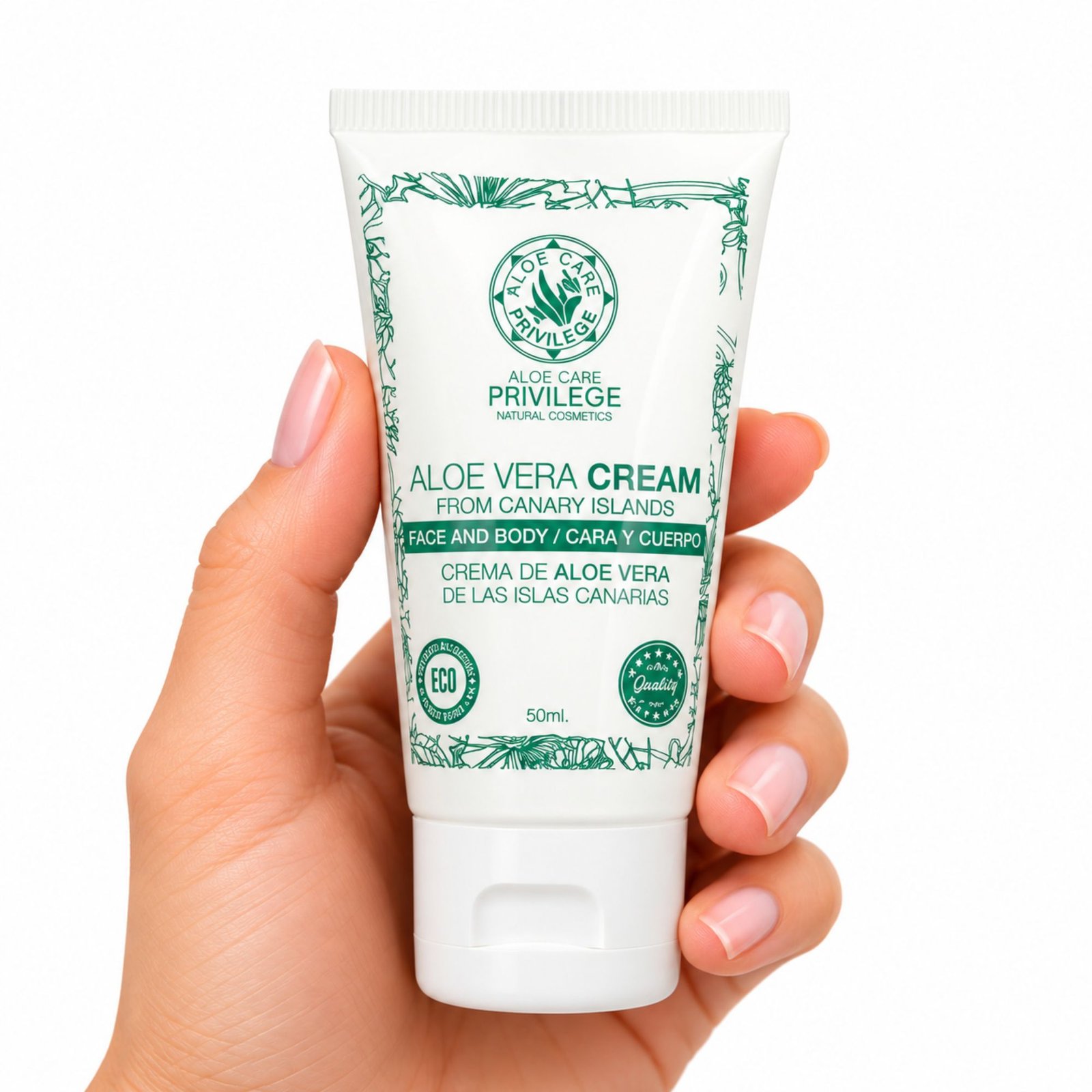 Crema de Aloe Vera Canario para Cara y Cuerpo | Aloe Care Privilage
